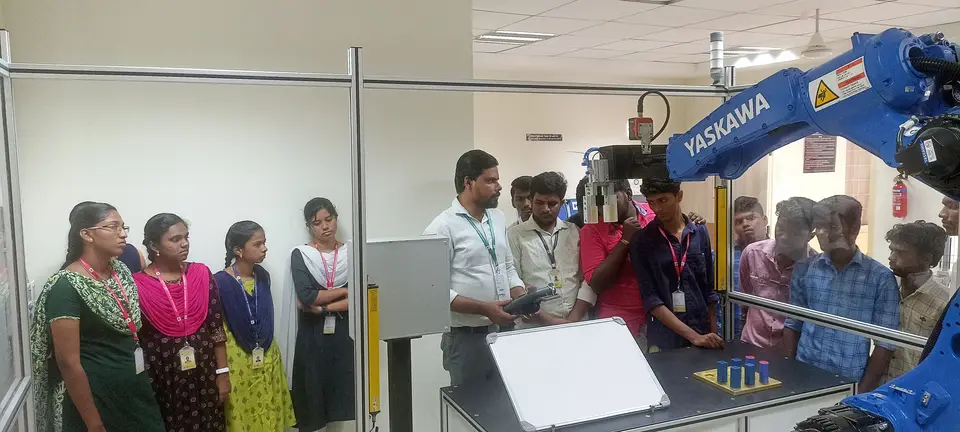 Robotics lab session in progress